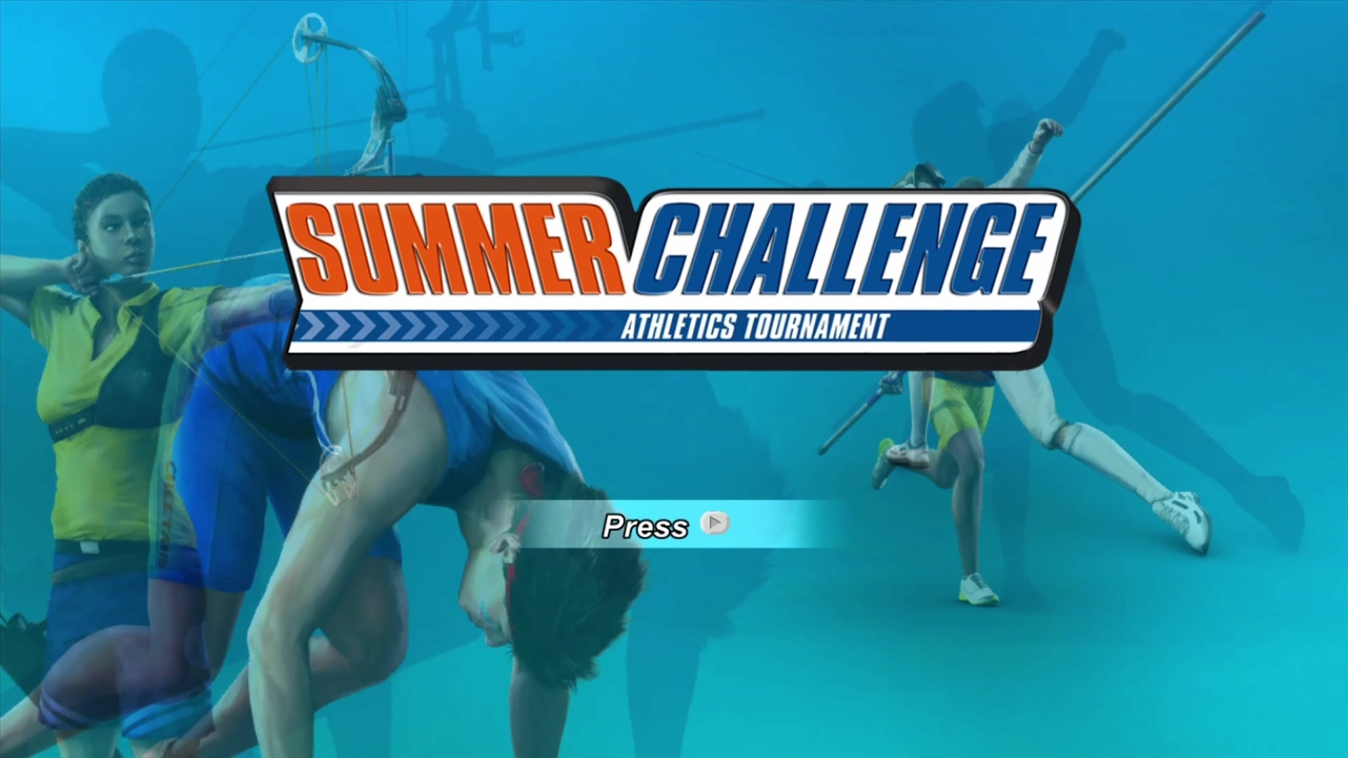 Summer Challenge: Athletics Tournament title screen for Xbox 360